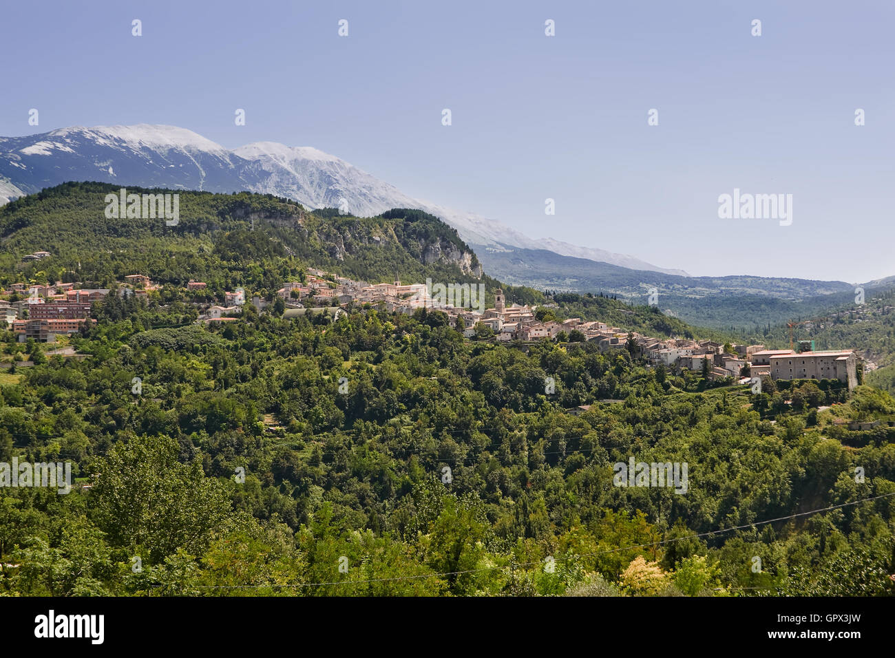Caramanico piccolo villaggio in Abruzzo (Italia) Foto Stock