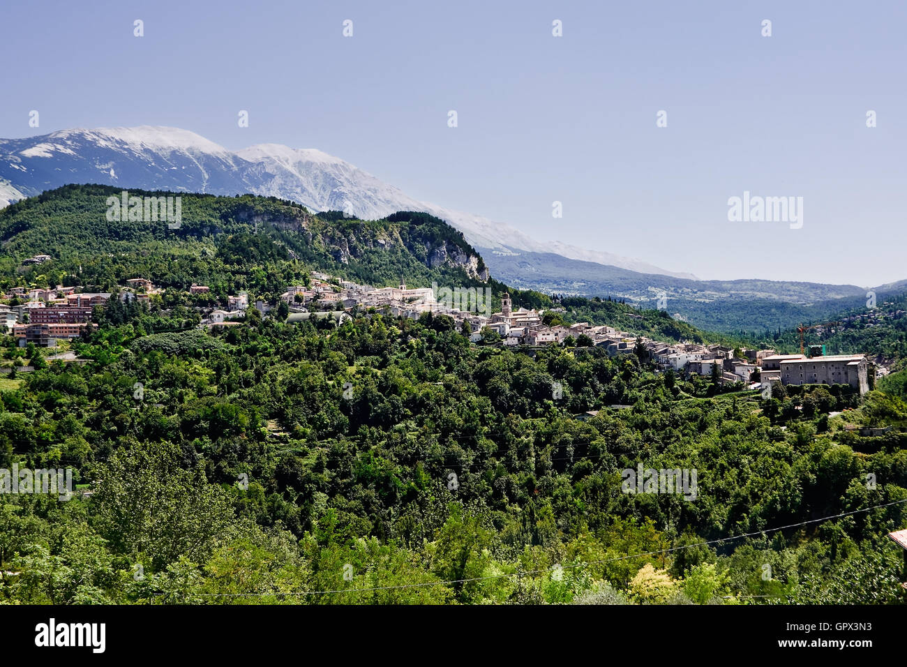 Caramanico piccolo villaggio in Abruzzo (Italia) Foto Stock