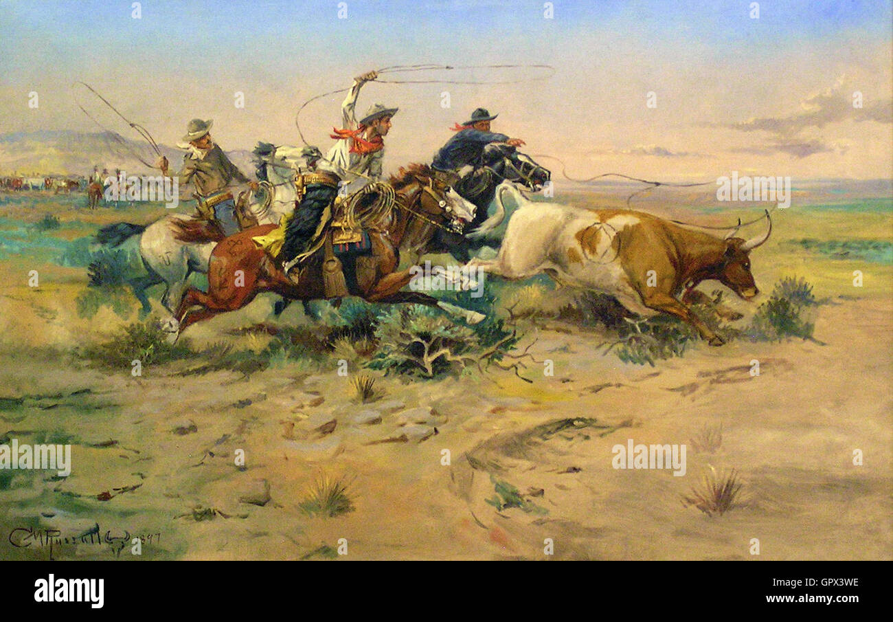 Charles Marion Russell - HerdQuit Foto Stock