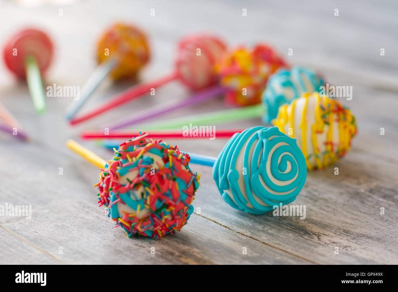 A forma di sfera dolci. Foto Stock