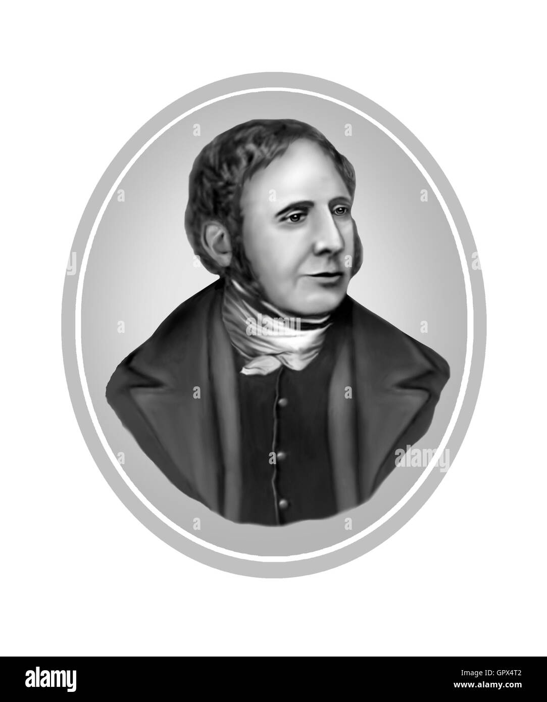 Il capitano Robert Fitzroy, 1805-1865, meteorologo Foto Stock