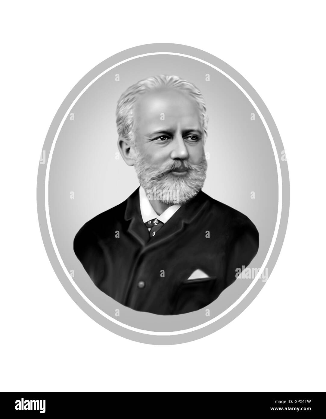 Pyotr Ilyich Tchaikovsky, 1840-1893, compositore Foto Stock