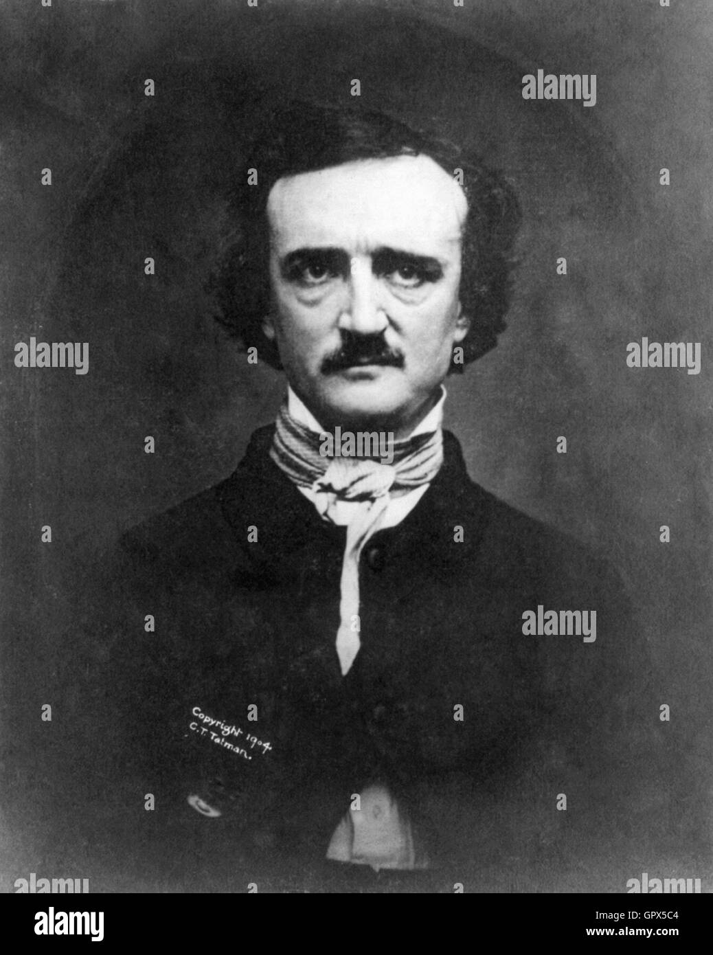 Edgar Allan Poe ritratto fotografico Foto Stock