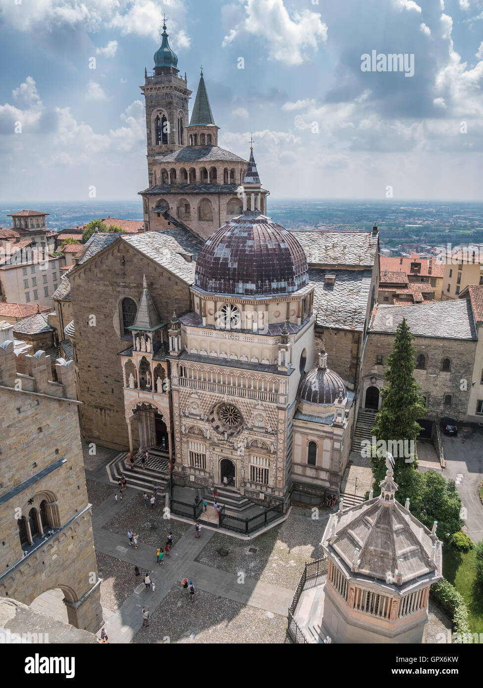 Basilica di Santa Maria Maggiore a Bergamo, Italia Foto Stock