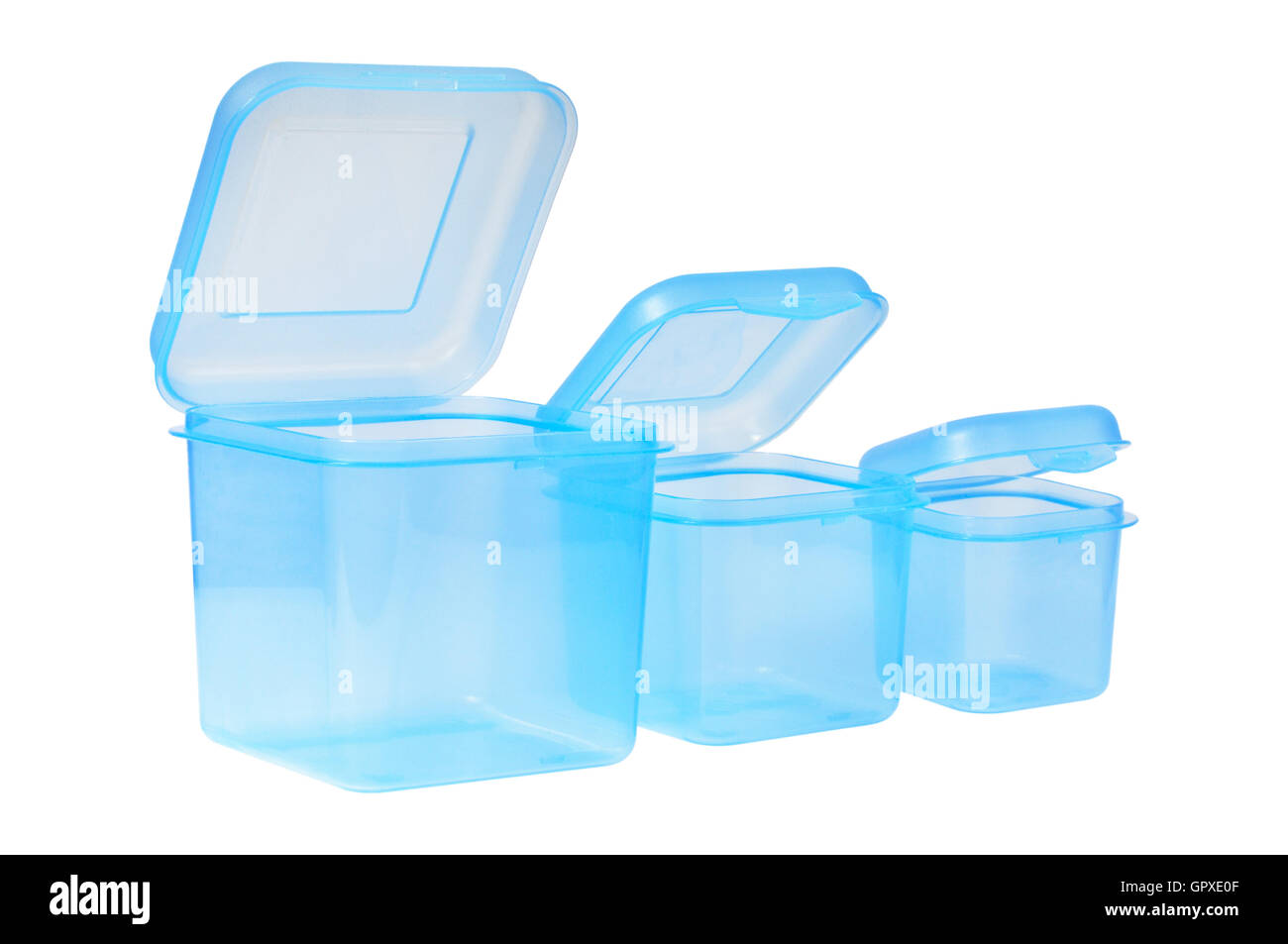 Contenitore in plastica per alimenti Foto Stock