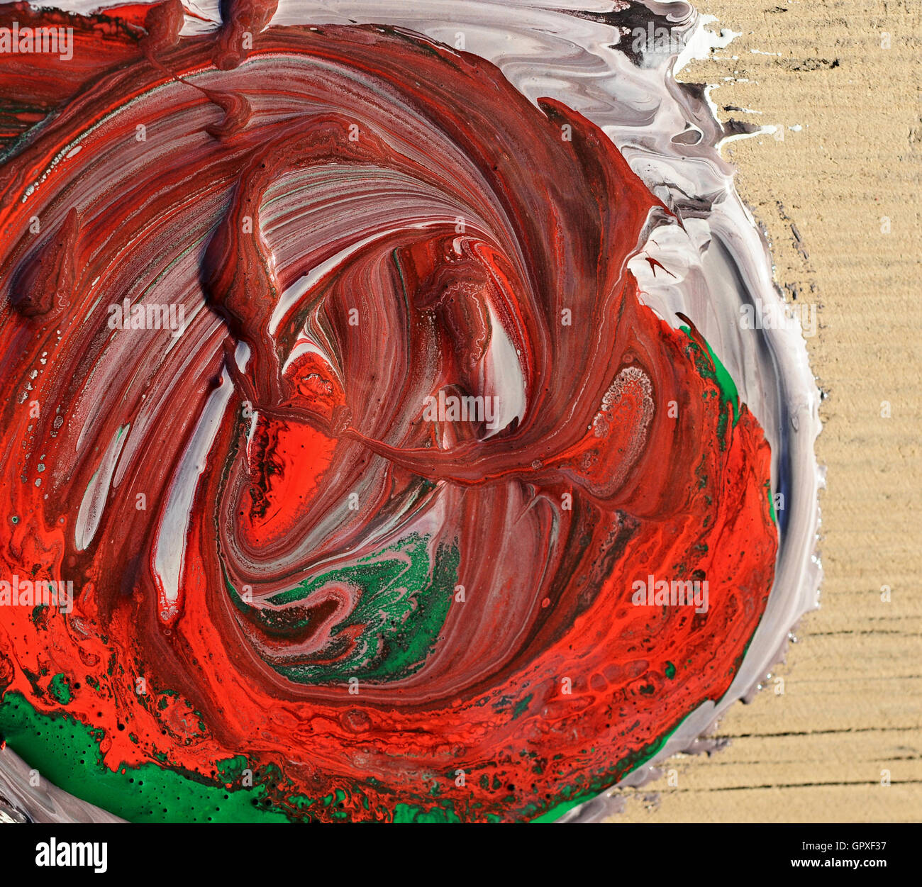 Misti ad olio i colori di sfondo astratto Foto Stock