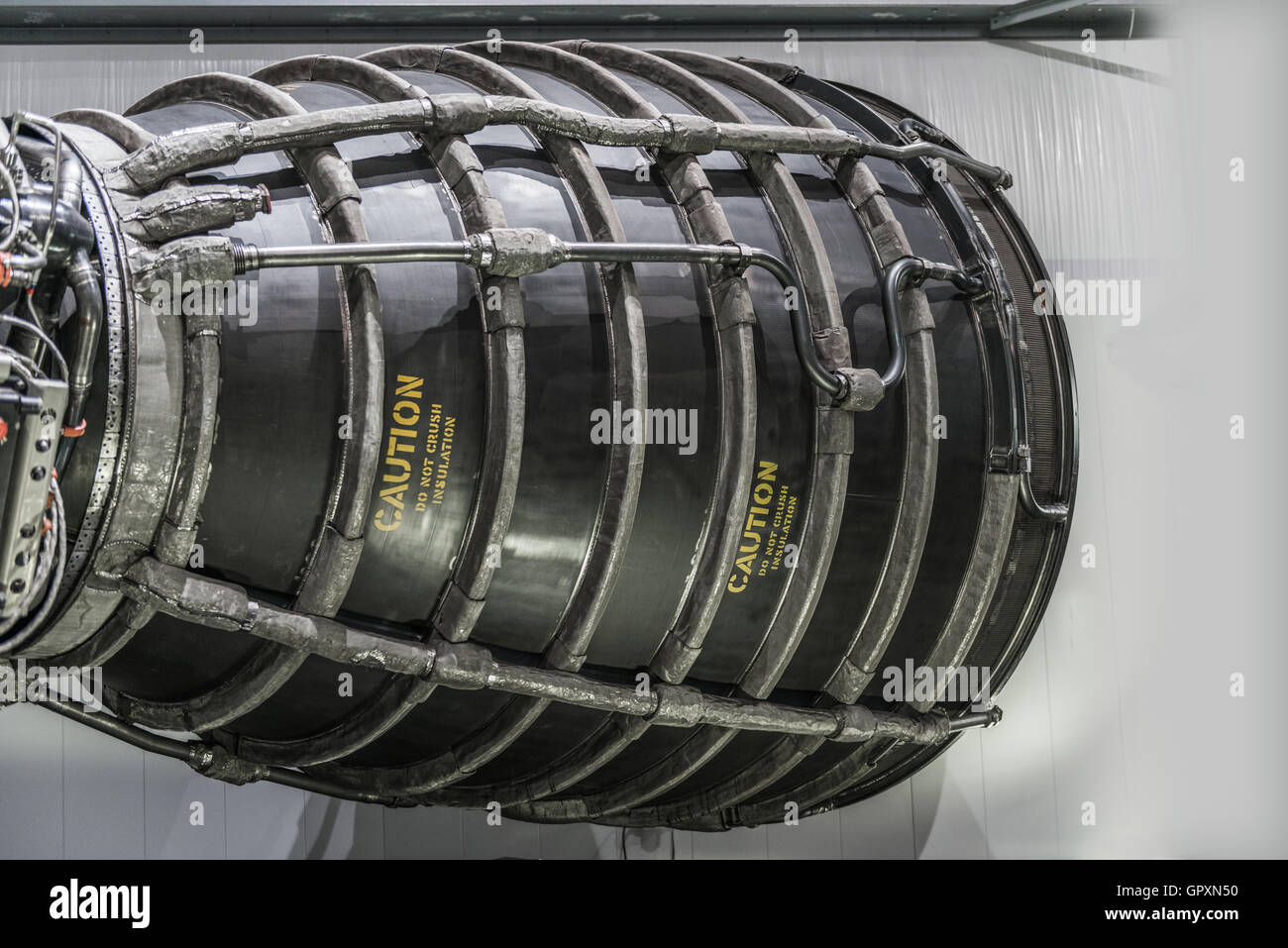 Motore a razzo esposti Foto Stock