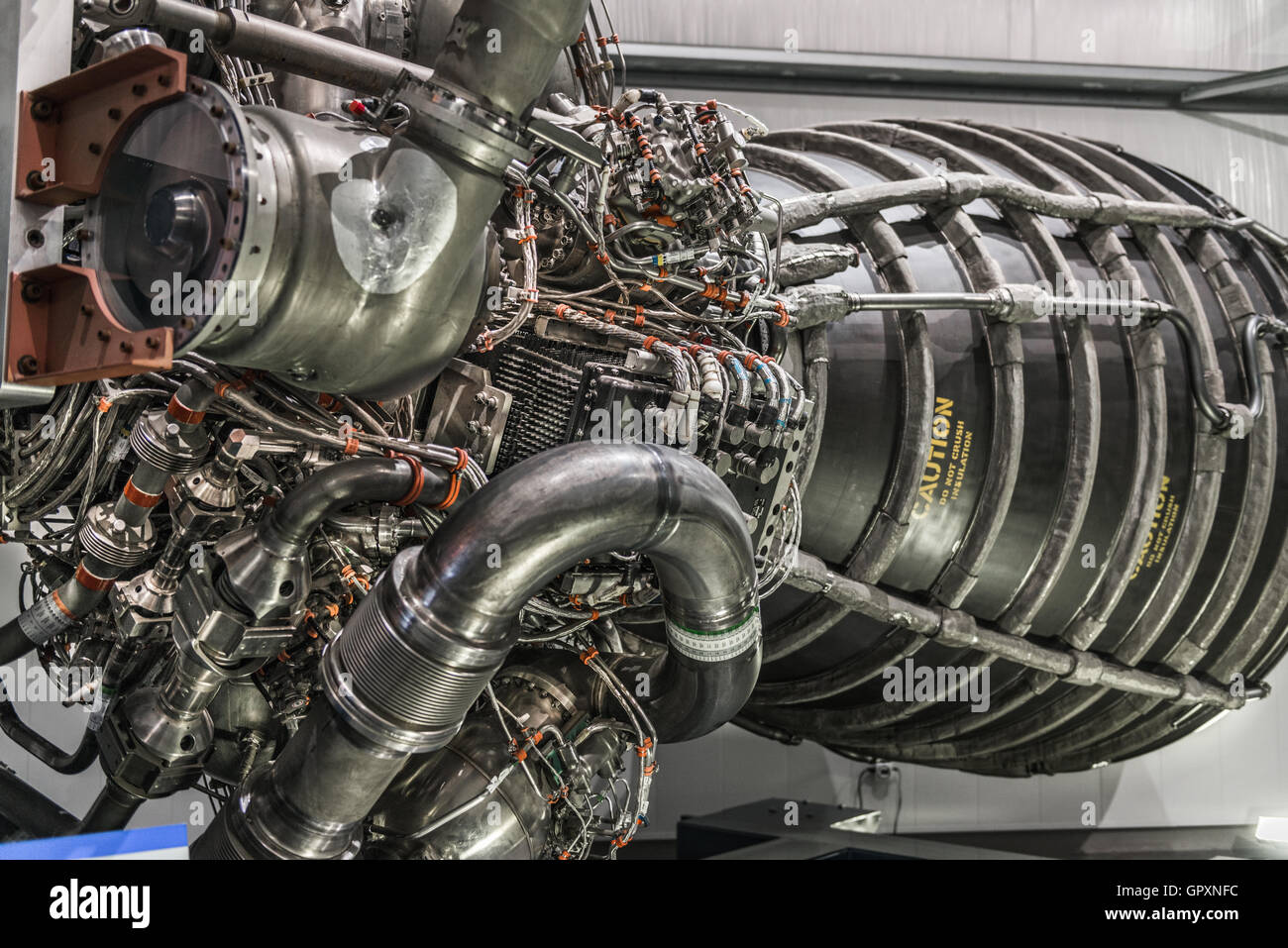 Motore a razzo esposti Foto Stock