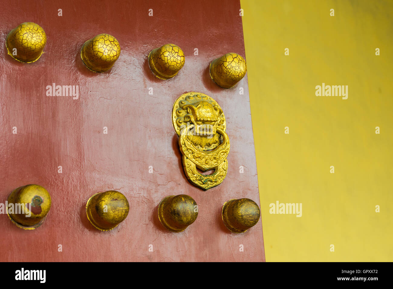 Cinese porta storica di palazzo reale Foto Stock
