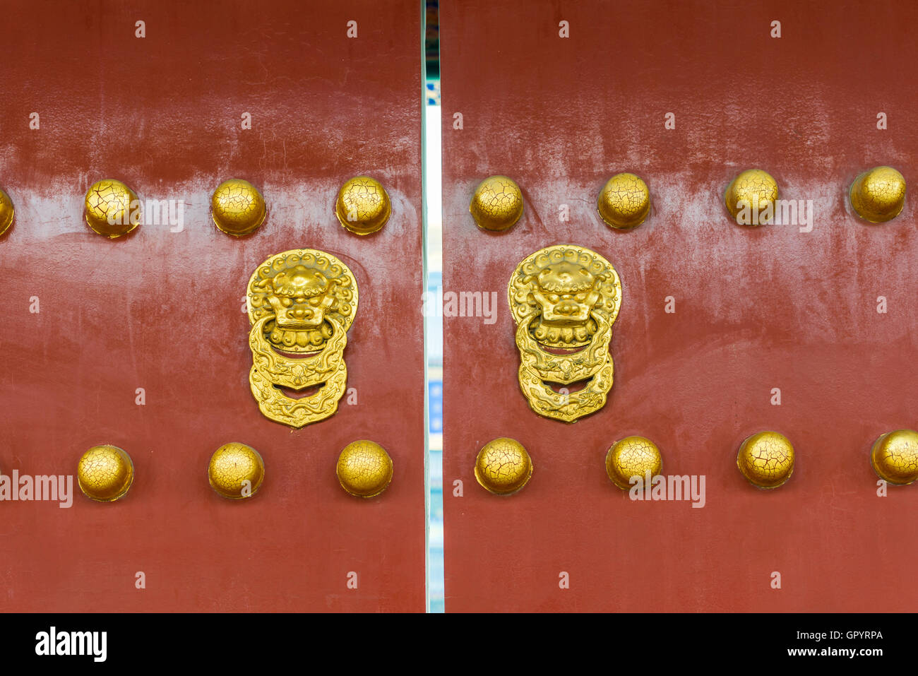 Cinese porta storica di palazzo reale Foto Stock