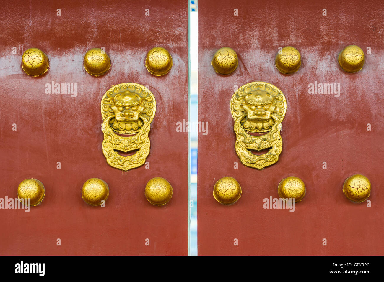 Cinese porta storica di palazzo reale Foto Stock