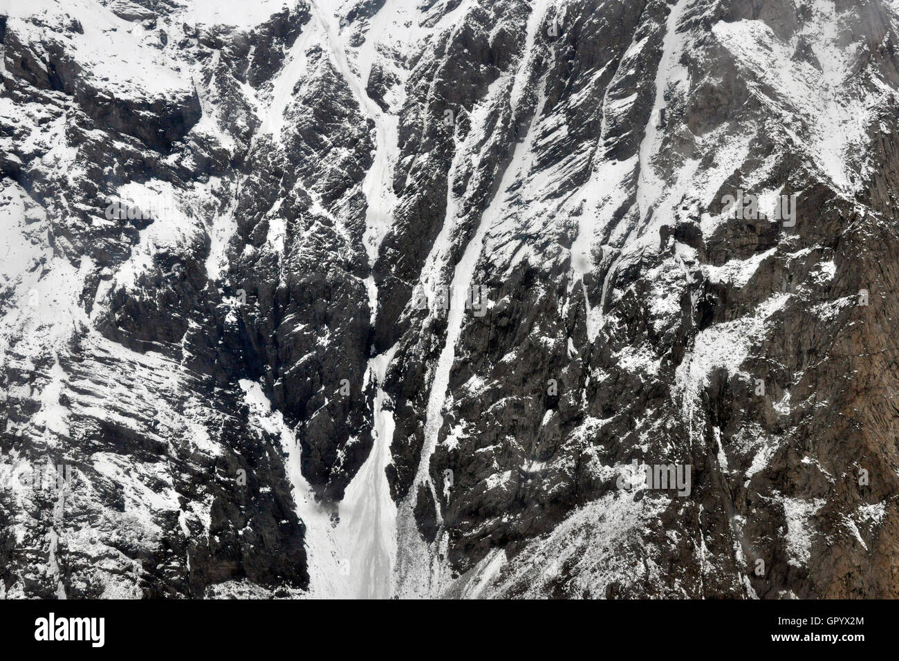 In Kirghizistan, Tien Shan, Khan Tengri glacier Foto Stock