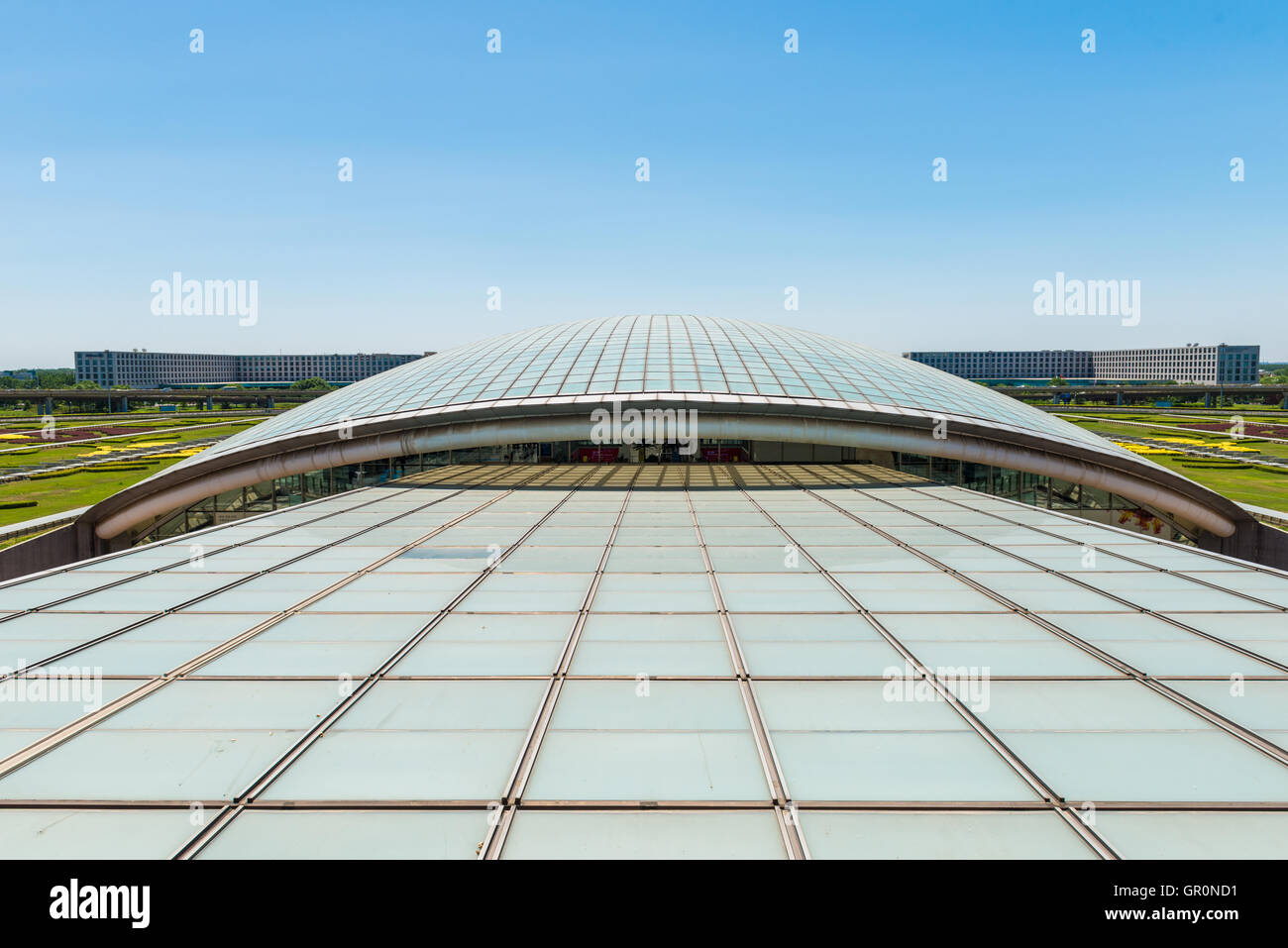 L'aeroporto internazionale di Pechino, uno del mondo più grande aeroporto del traffico di passeggeri Foto Stock