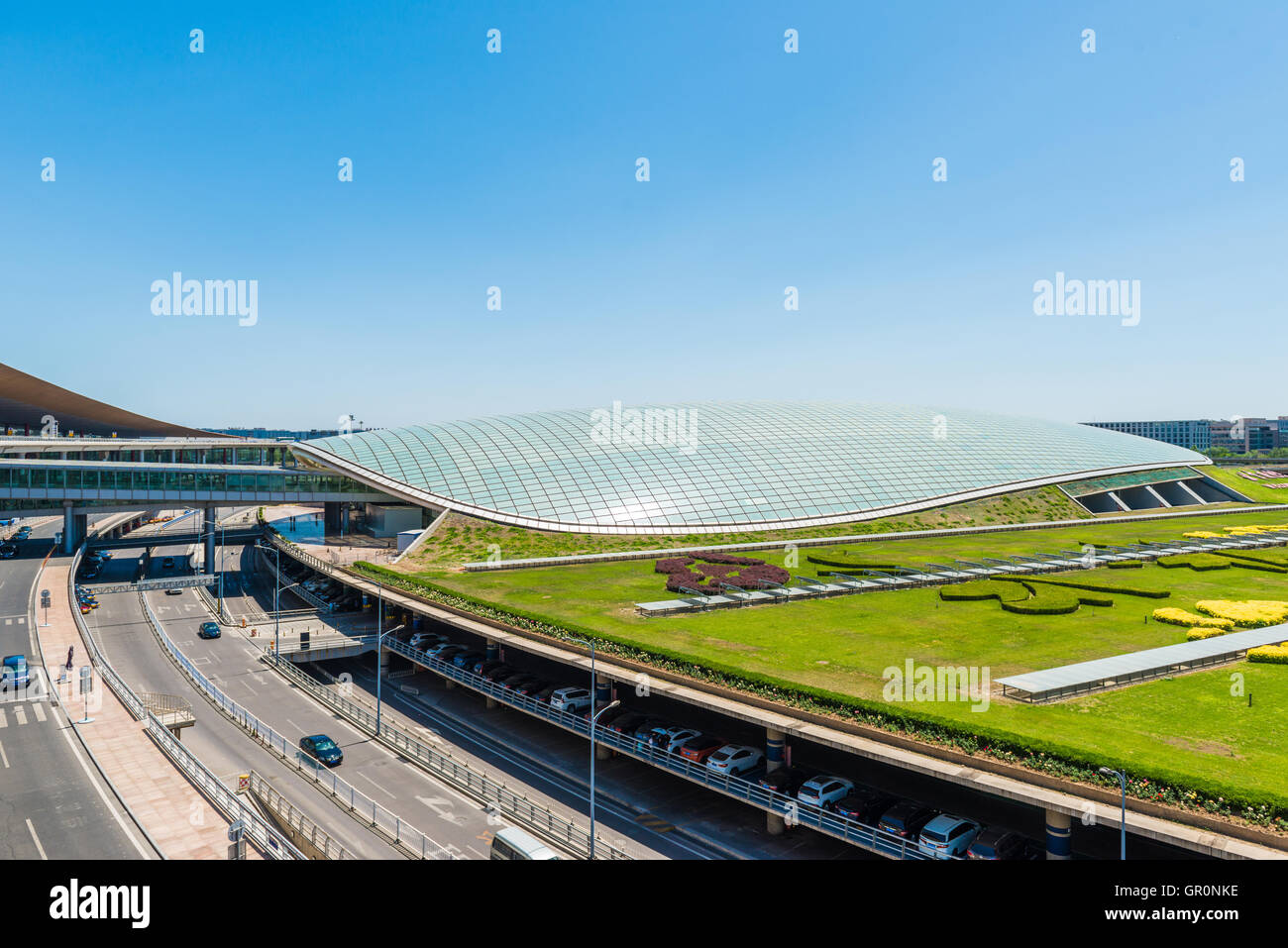 L'aeroporto internazionale di Pechino, uno del mondo più grande aeroporto del traffico di passeggeri Foto Stock