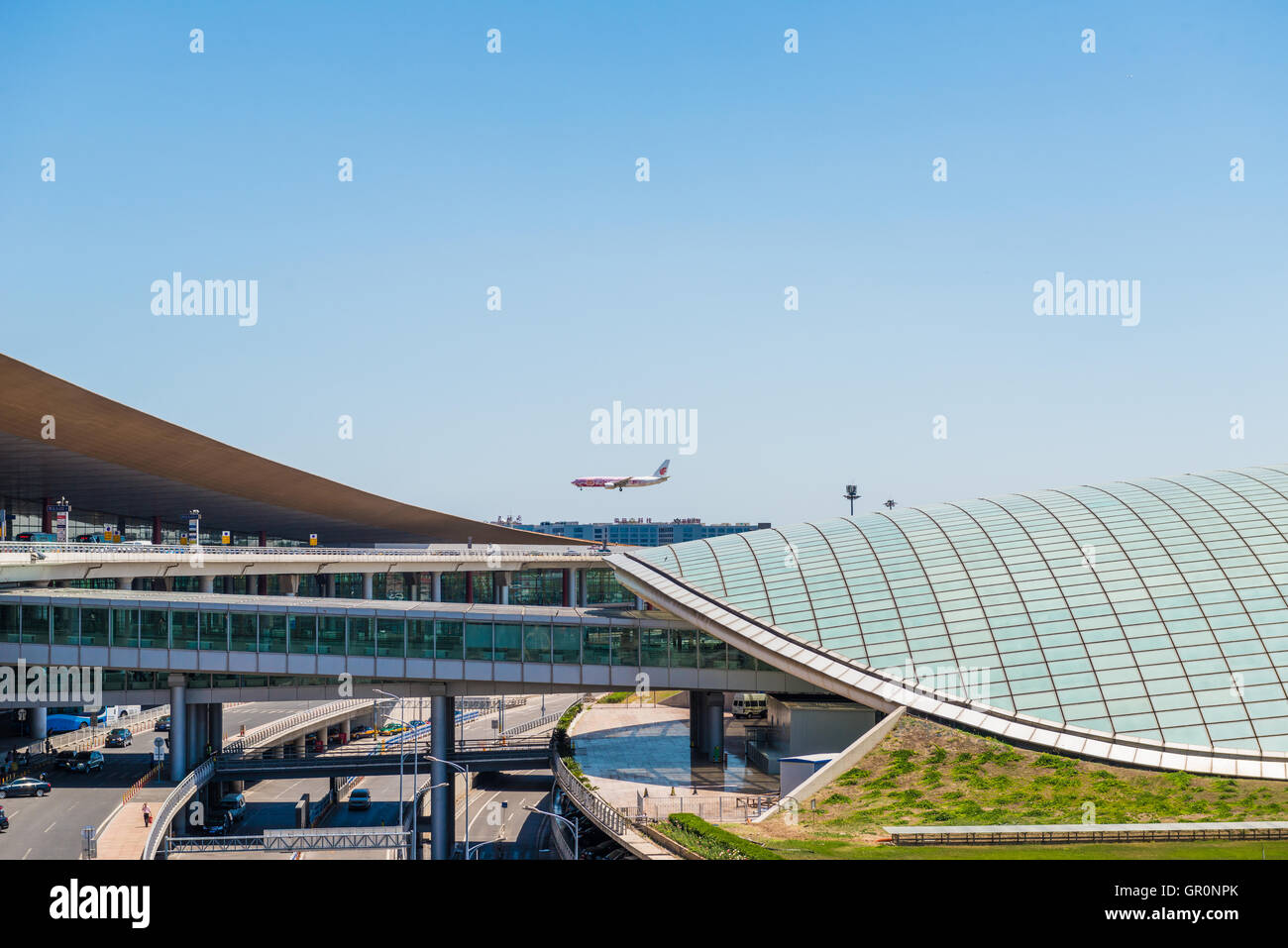 L'aeroporto internazionale di Pechino, uno del mondo più grande aeroporto del traffico di passeggeri Foto Stock