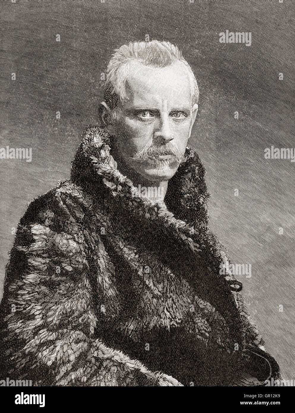 Fridtjof Nansen, 1861 - 1930. Artico norvegese explorer, scienziato, Diplomat, umanitario e premio Nobel per la pace. Foto Stock