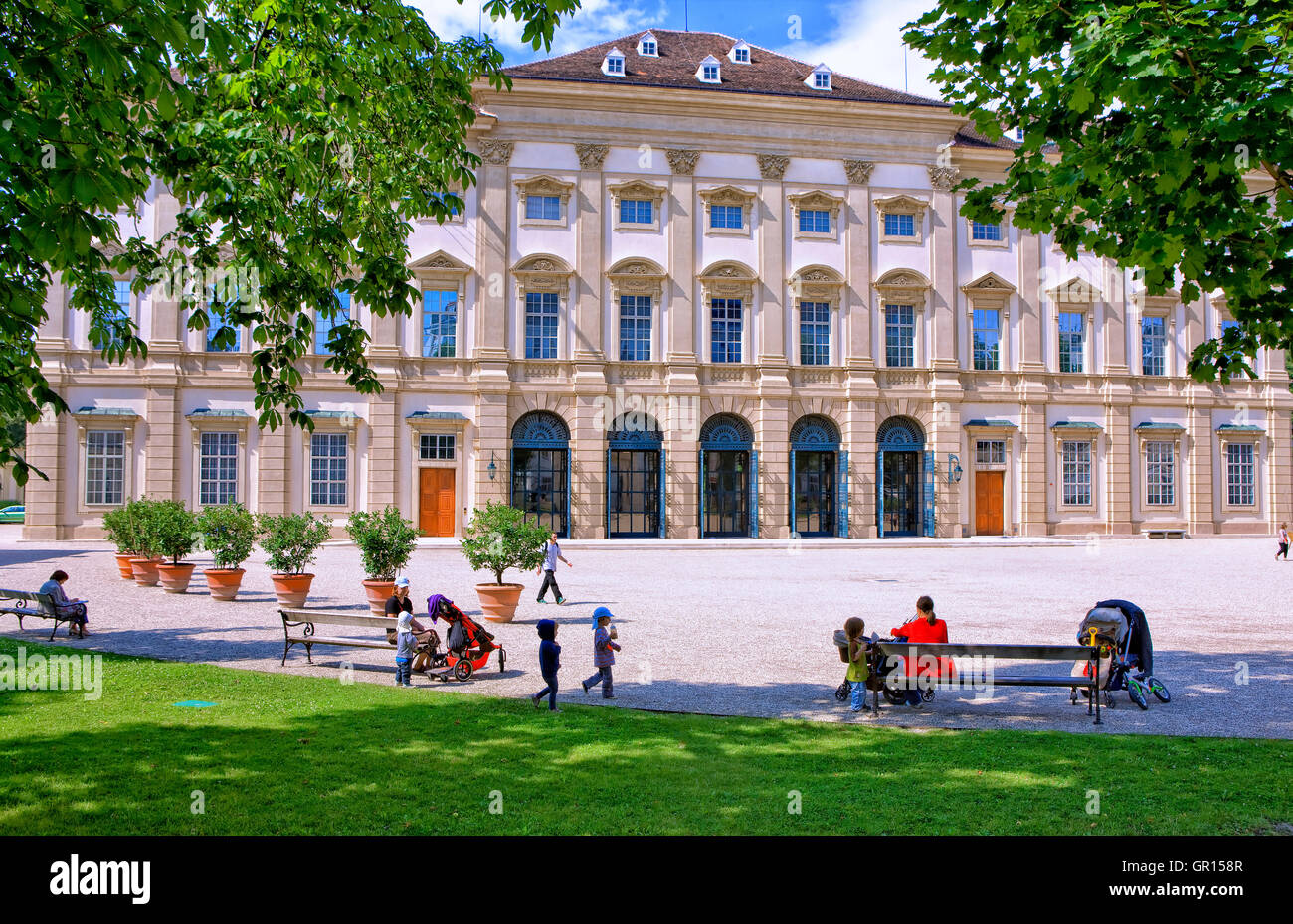 Il Liechtenstein Palace in Vienna Foto Stock