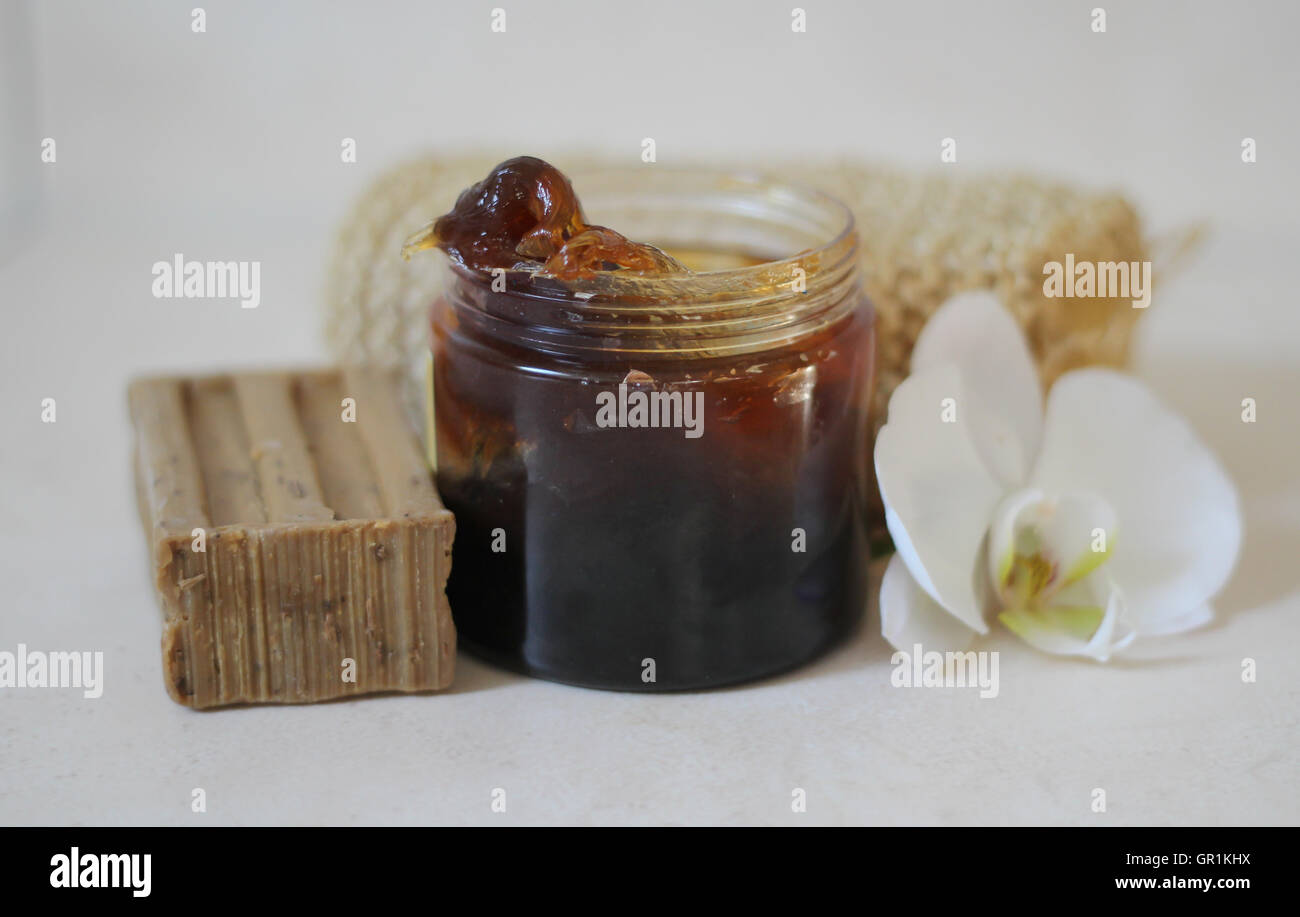 Il sapone nero - tradizionale il savon noir Foto Stock