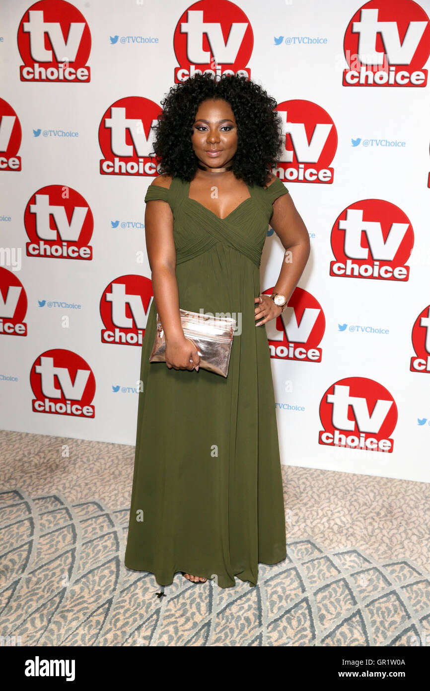 Paisley Billings arriva per la TV Choice Awards 2016 tenutosi presso il Dorchester Hotel di Park Lane a Londra. Stampa foto di associazione. Picture Data: lunedì 5 settembre 2016. Vedere PA storia SHOWBIZ TVChoice. Foto di credito dovrebbe leggere: Daniel Leal-Olivas/PA FILO Foto Stock