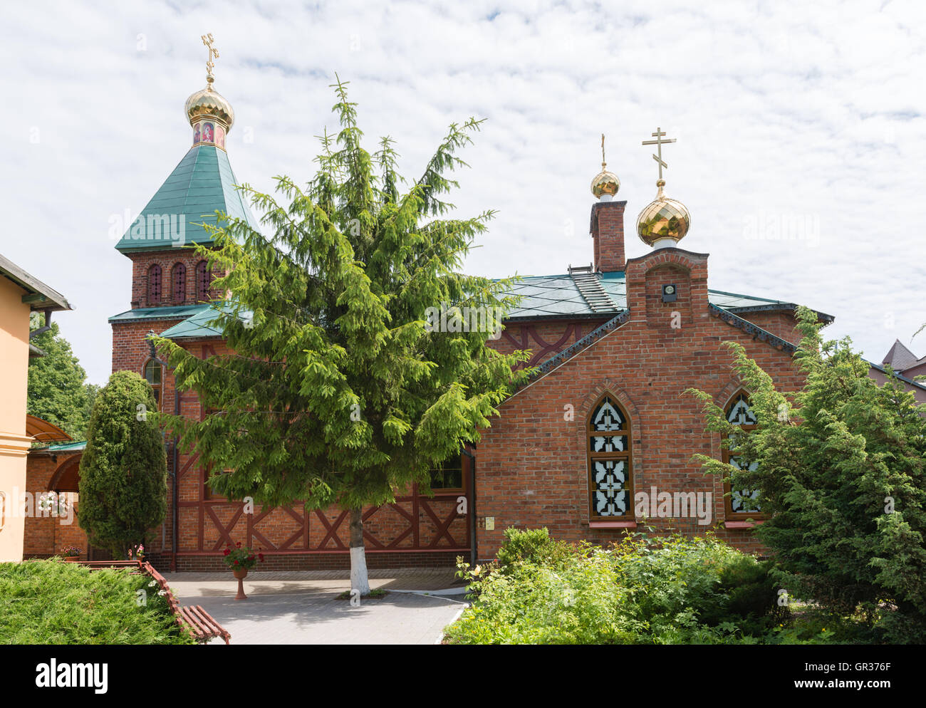 Chiesa ortodossa in Zelenogradsk, ex Cranz, la regione di Kaliningrad, Russia, Foto Stock