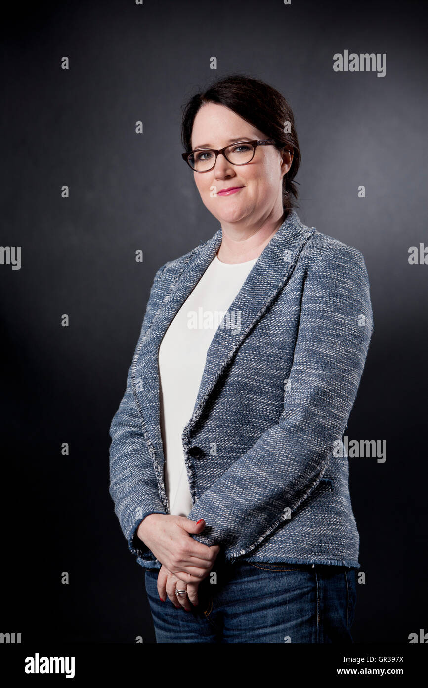 Helen Ellis, il romanziere americano, al Edinburgh International Book Festival. Edimburgo, Scozia. 21 Agosto 2016 Foto Stock