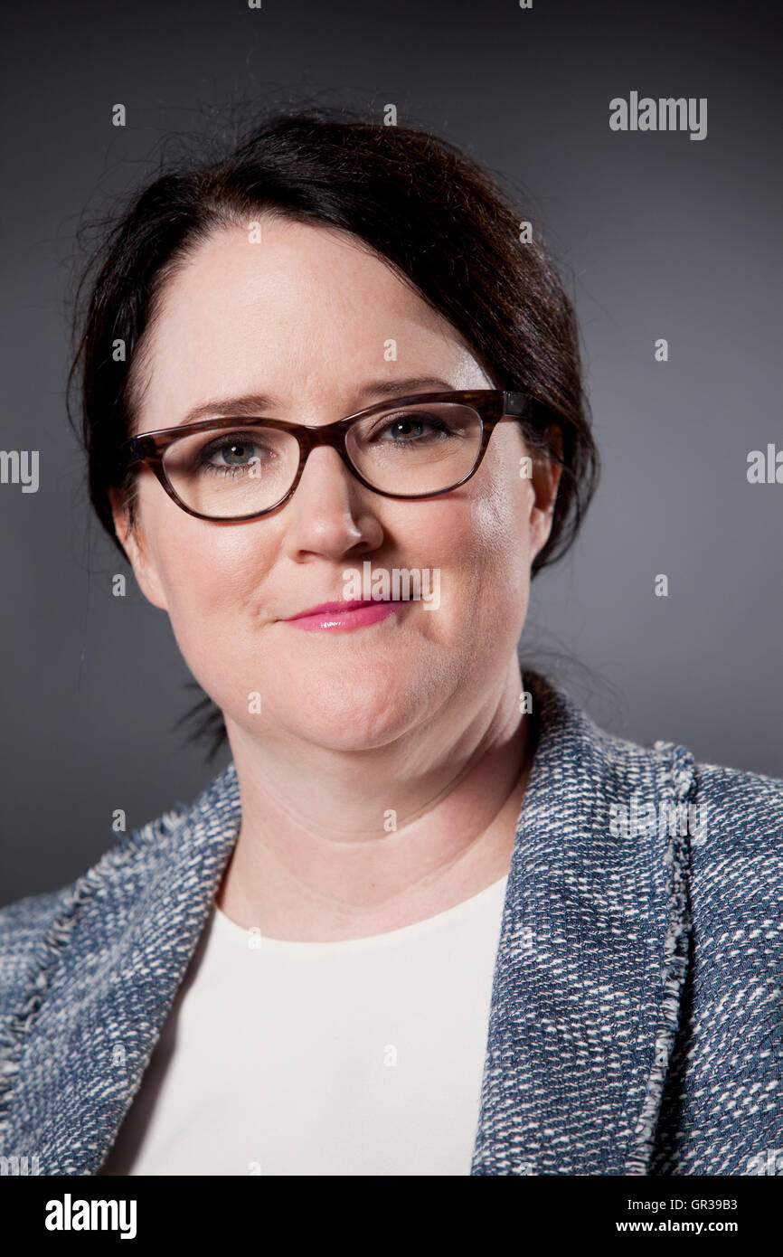 Helen Ellis, il romanziere americano, al Edinburgh International Book Festival. Edimburgo, Scozia. 21 Agosto 2016 Foto Stock