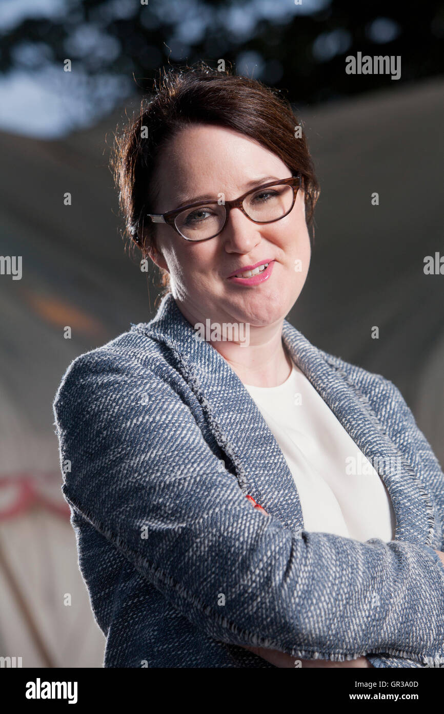 Helen Ellis, il romanziere americano, al Edinburgh International Book Festival. Edimburgo, Scozia. 21 Agosto 2016 Foto Stock