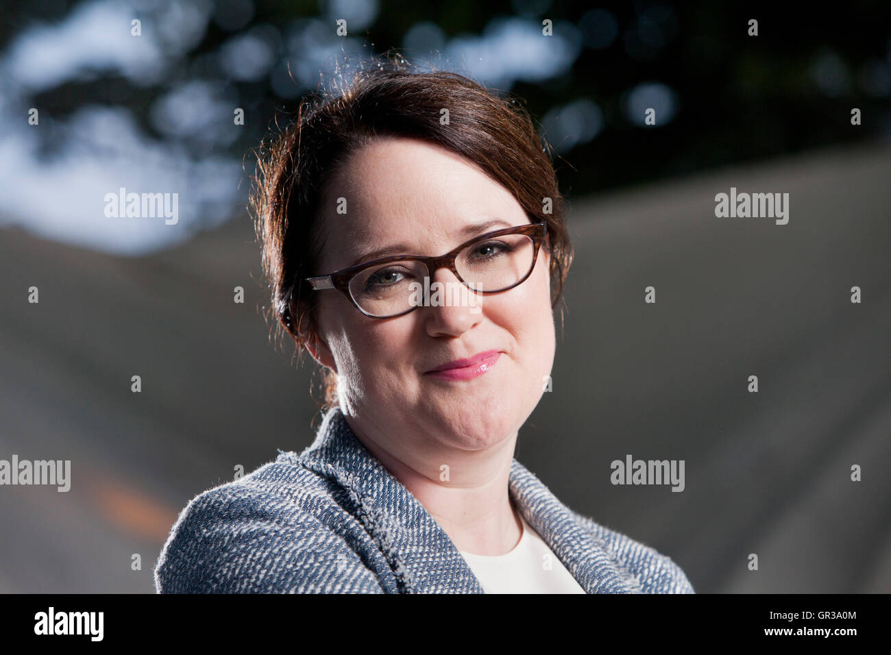 Helen Ellis, il romanziere americano, al Edinburgh International Book Festival. Edimburgo, Scozia. 21 Agosto 2016 Foto Stock