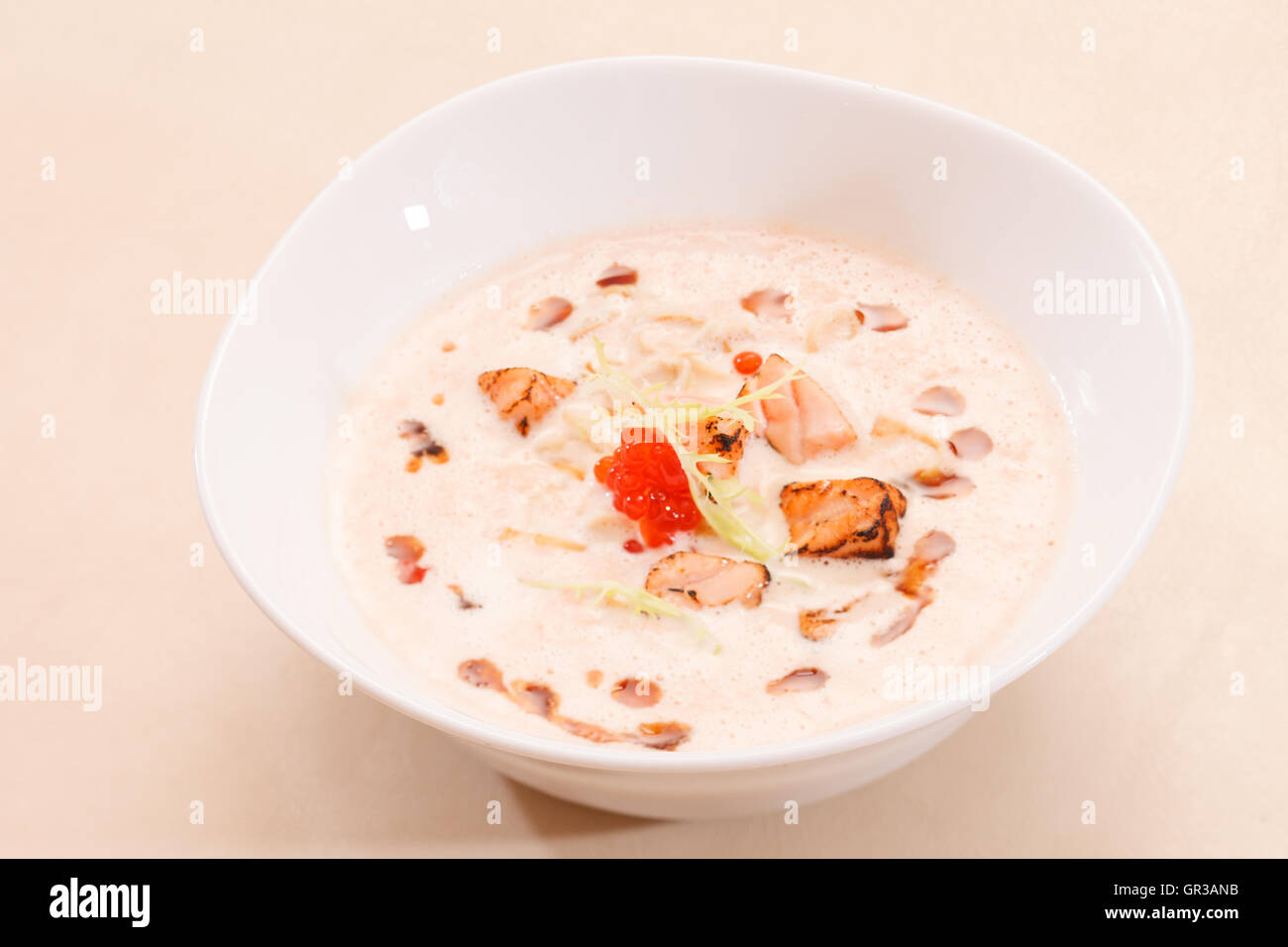 zuppa di pesce Foto Stock