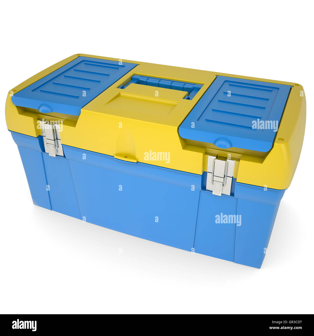 Cassetta degli attrezzi di plastica Foto Stock