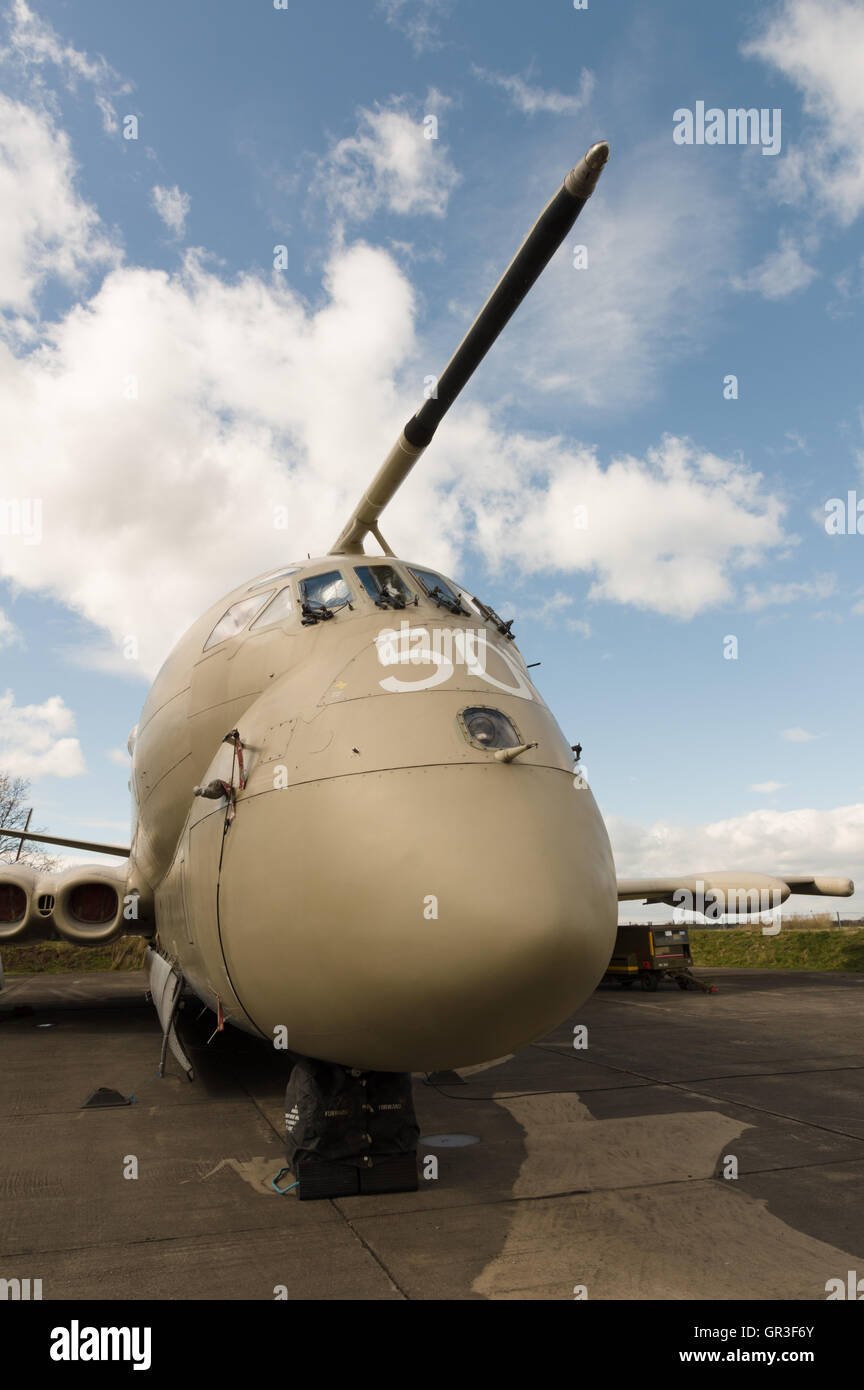 La HAWKER SIDDELEY Nimrod era un pattugliamento marittimo velivolo sviluppato e gestito dal governo del Regno Unito Foto Stock