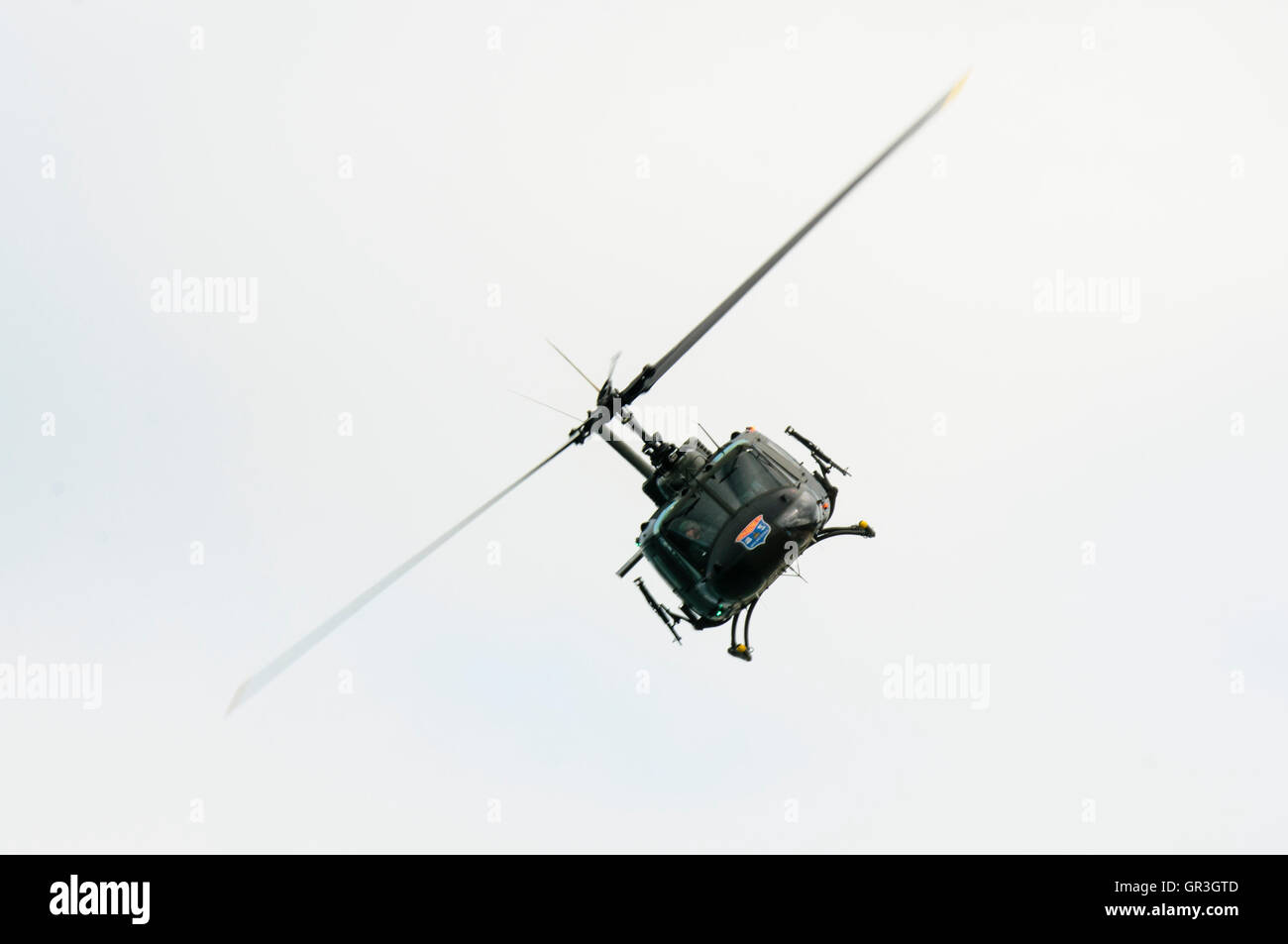 Bell UH-1 Iroquois (noto come "Huey") elicottero, ampiamente utilizzati durante la guerra vietnamita. Foto Stock