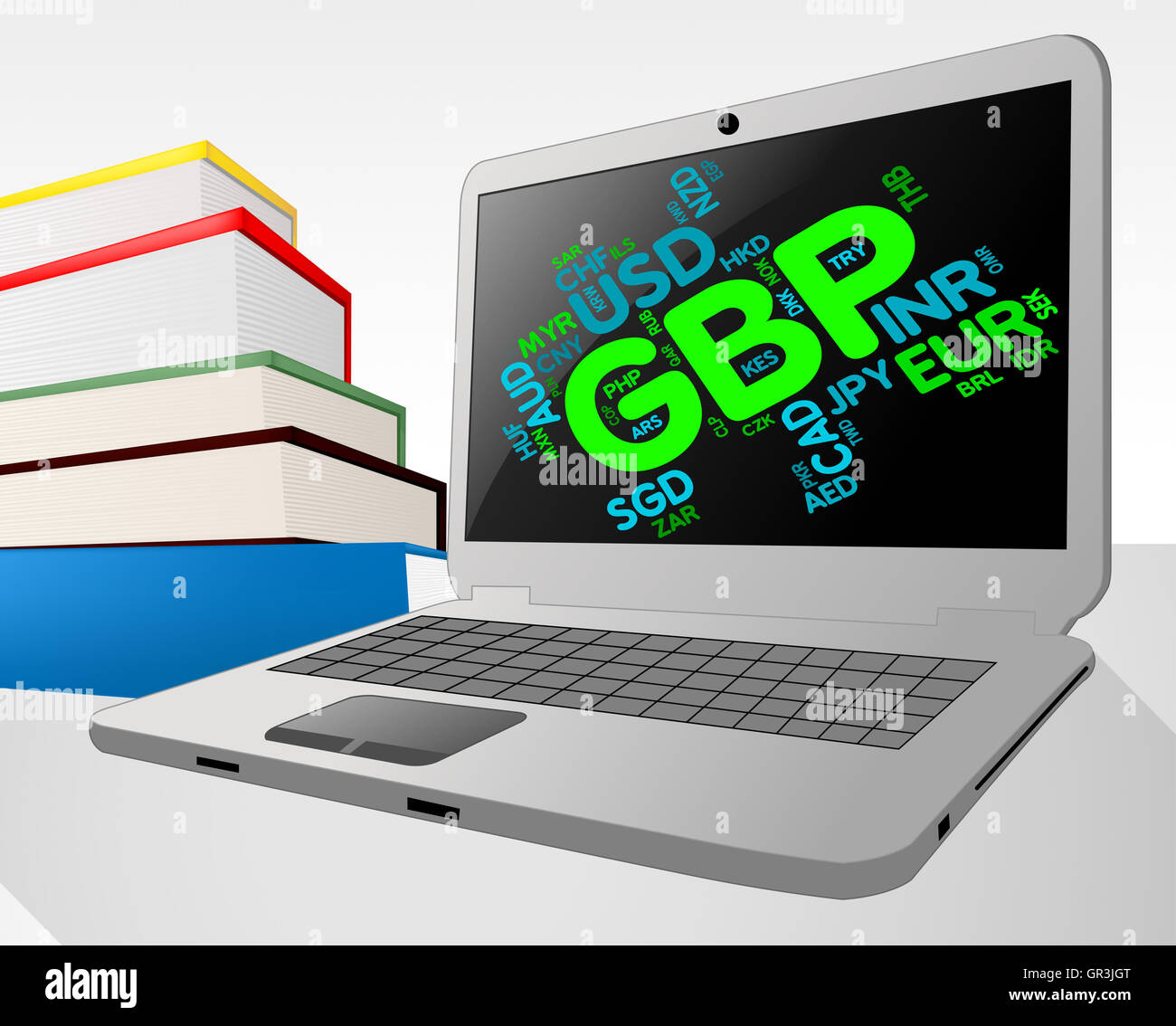 Valuta Gbp significato grande sterlina britannica e la Sterlina Inglese Foto Stock