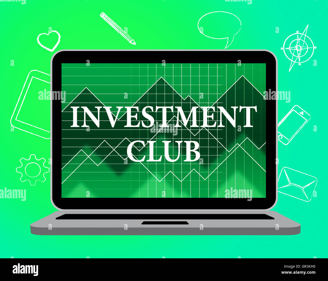 Club di investimento che mostra il gruppo di ricreazione e di associazione Foto Stock