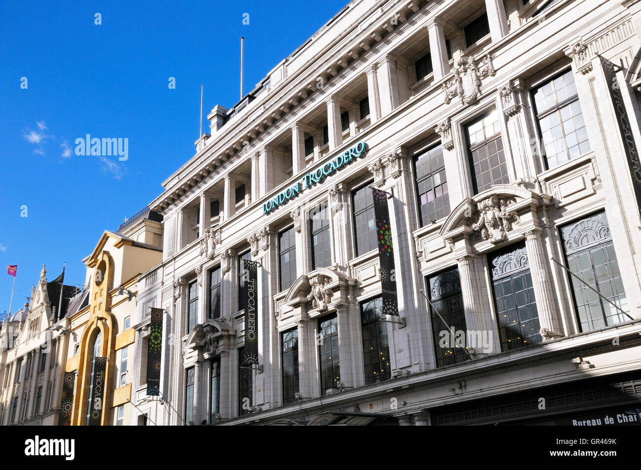 Trocadero di Londra in Coventry Street, West End, City of Westminster, Londra, Inghilterra, REGNO UNITO Foto Stock