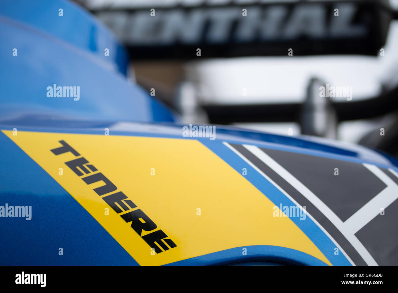 Impostare il logo sul serbatoio del carburante per la Yamaha Tenerè XT660Z motociclo Foto Stock