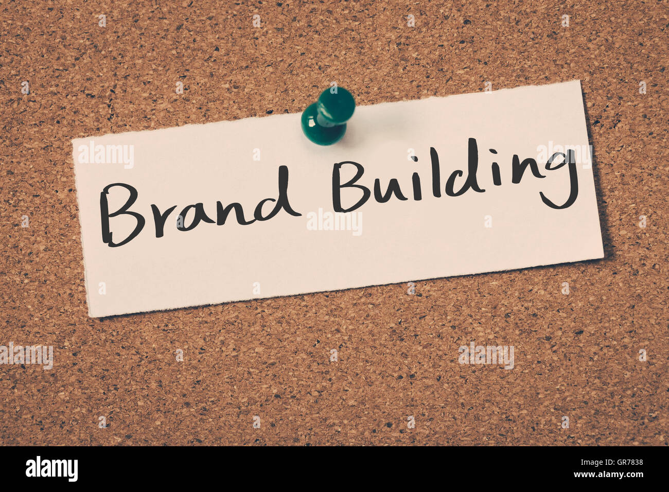 costruzione del brand Foto Stock