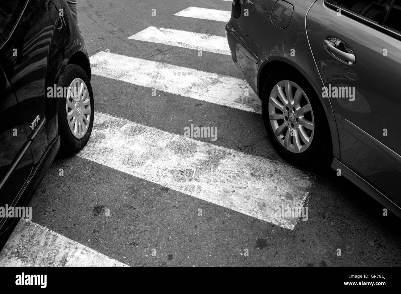 Strisce pedonali Foto Stock