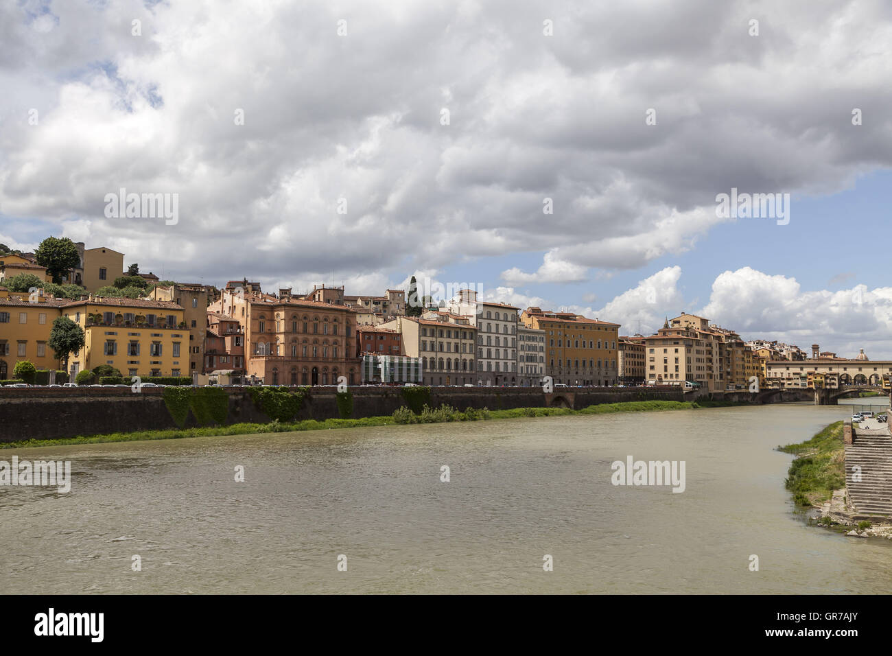 Firenze Ponte Vecchio, Ponte Vecchio, Toscana, Italia Foto Stock