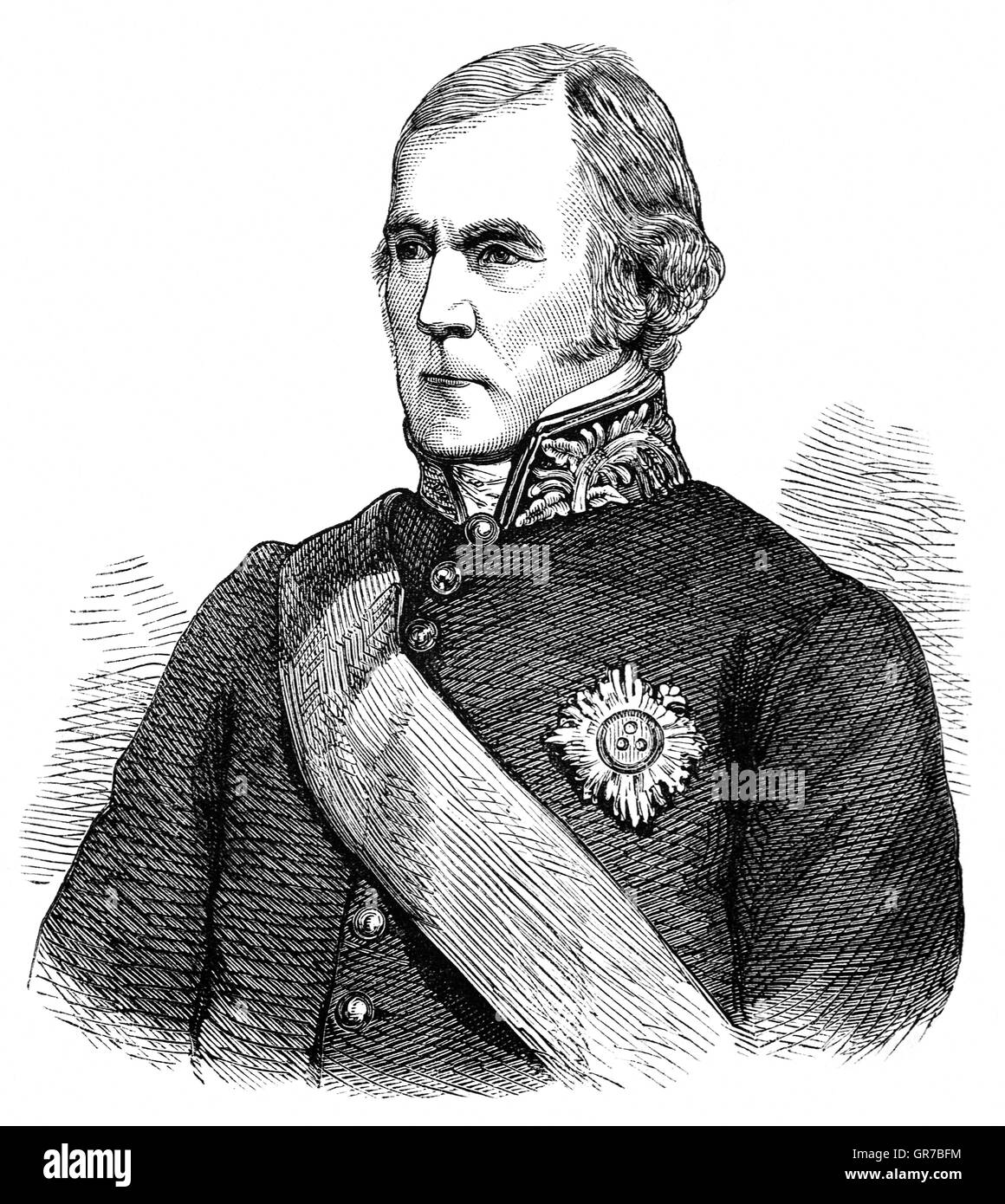 Stratford Canning, primo Visconte Stratford de Redcliffe (1786 - 1880), è stato un diplomatico britannico e uomo politico, meglio conosciuto come longtime Ambasciatore britannico presso l'impero ottomano dal 1842 al 1852. Foto Stock
