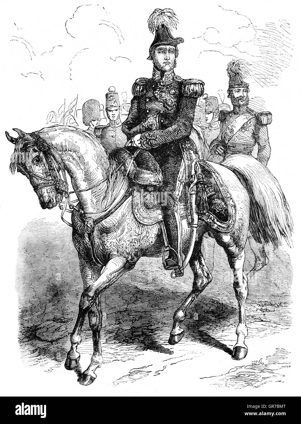 Maresciallo di Campo FitzRoy James Henry Somerset, o Signore Raglan(1788 - 1855), era un esercito britannico ufficio che divenne comandante delle truppe britanniche inviate in Crimea. Egli aveva rango temporaneo del generale pieno il 21 febbraio 1854, ed è stato promosso al rango di merito della piena generale dal 20 giugno 1854. Foto Stock