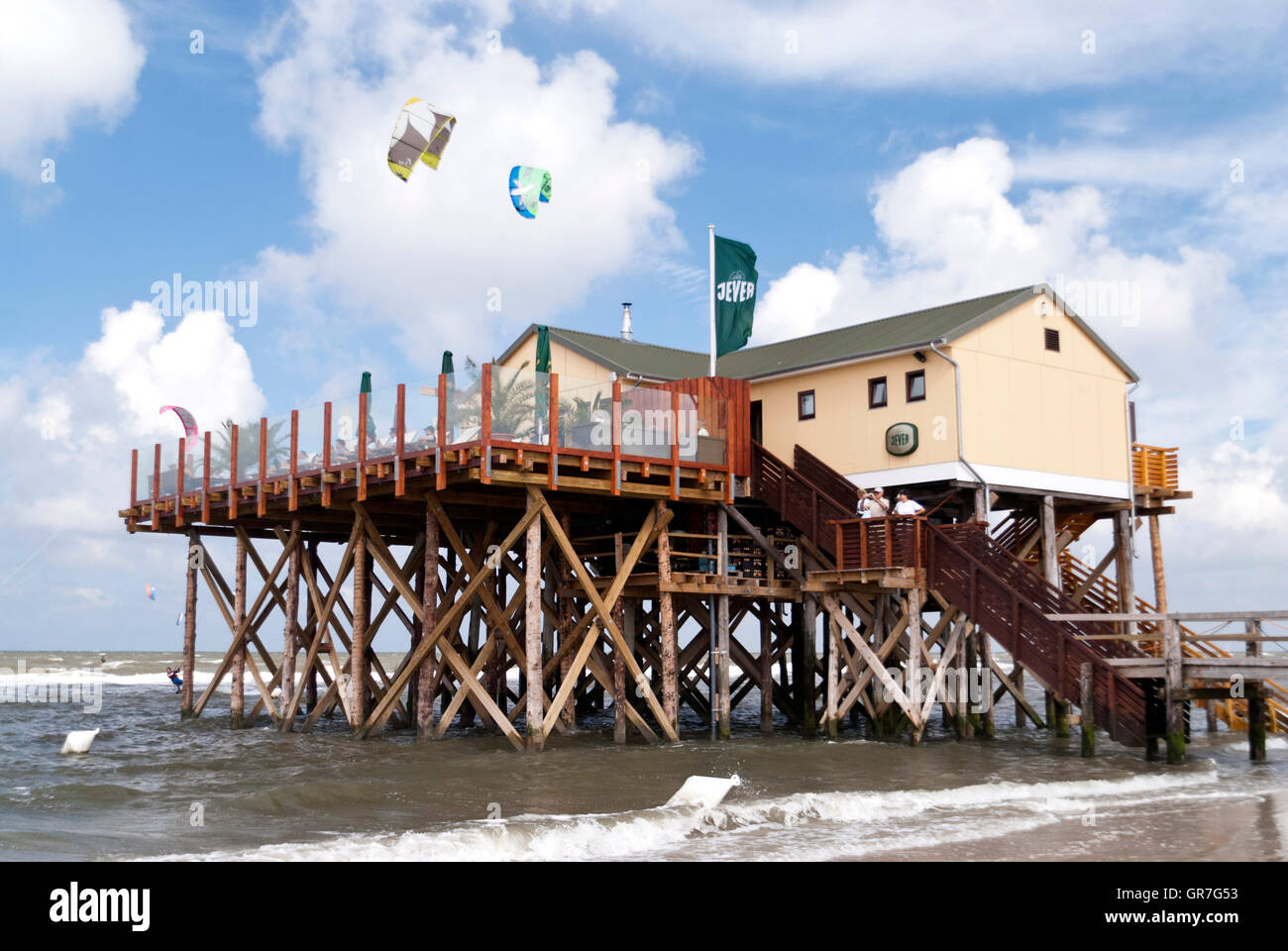 Spiaggia di San Peter-Ording in Germania Foto Stock