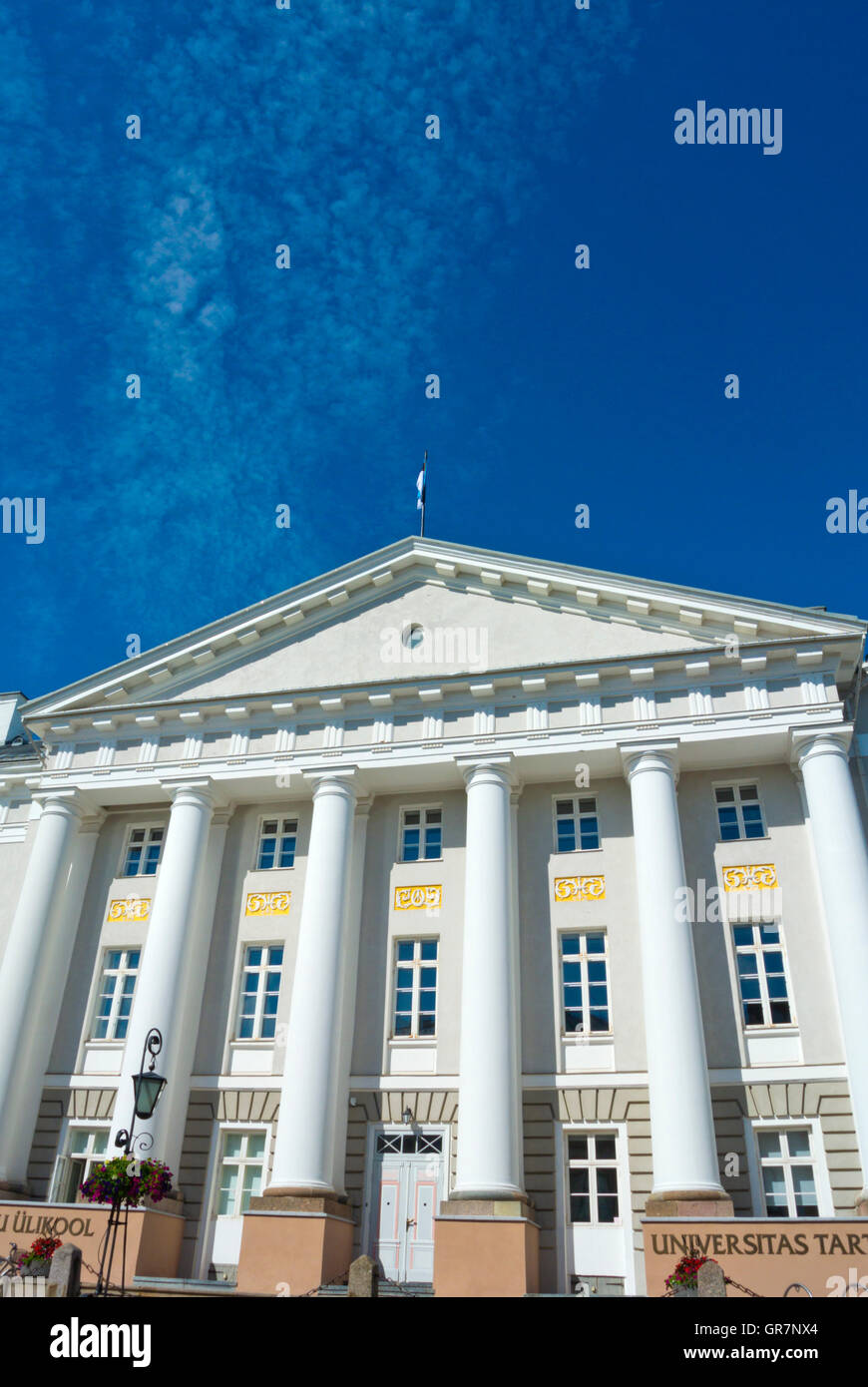 Tartu ulikooli Peahoone, università principale edificio, città vecchia, Tartu, Estonia, paesi baltici, Europa Foto Stock