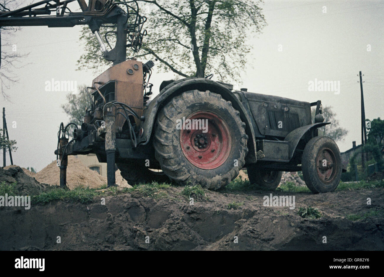 Gru da cantiere Foto Stock