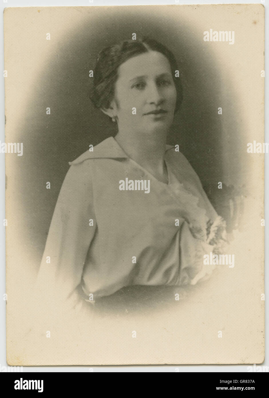 Ritratto di donna 1927 BW Foto Stock