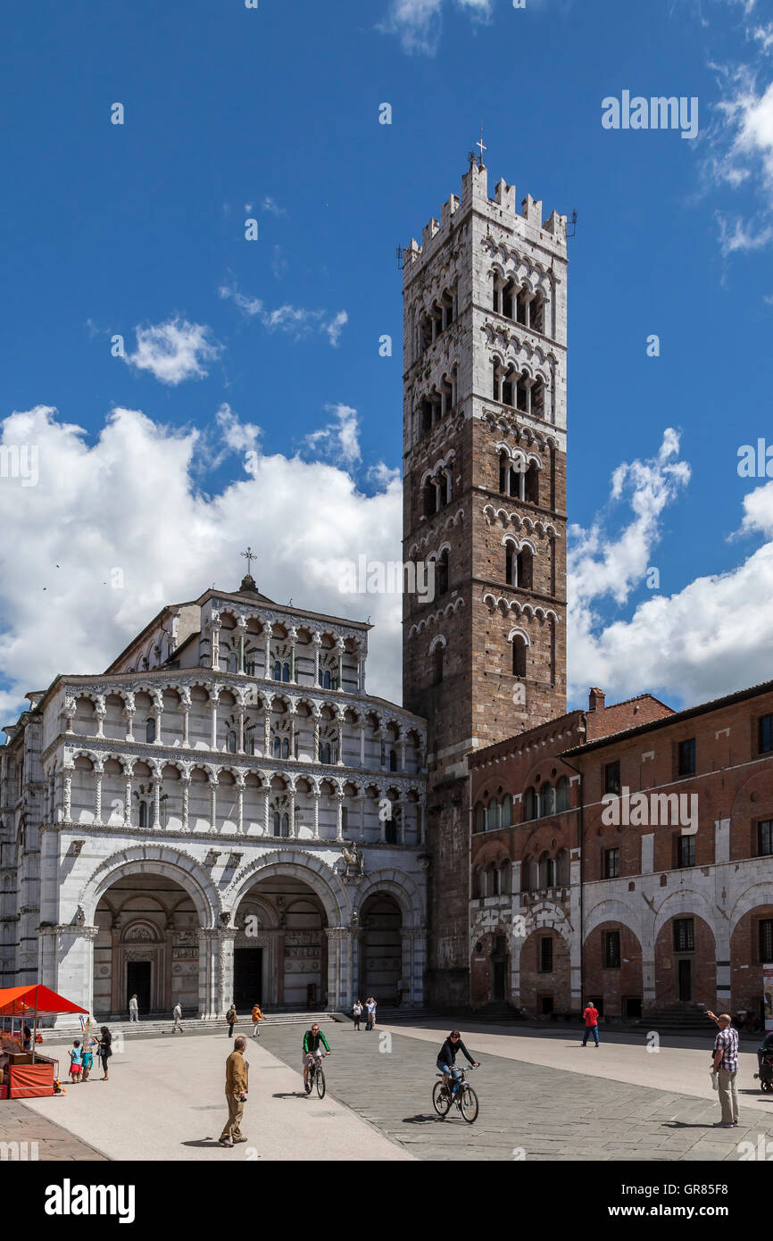 La Cattedrale di St Martin, Cattedrale di San Martino Duomo di Lucca , Toscana, Italia Foto Stock