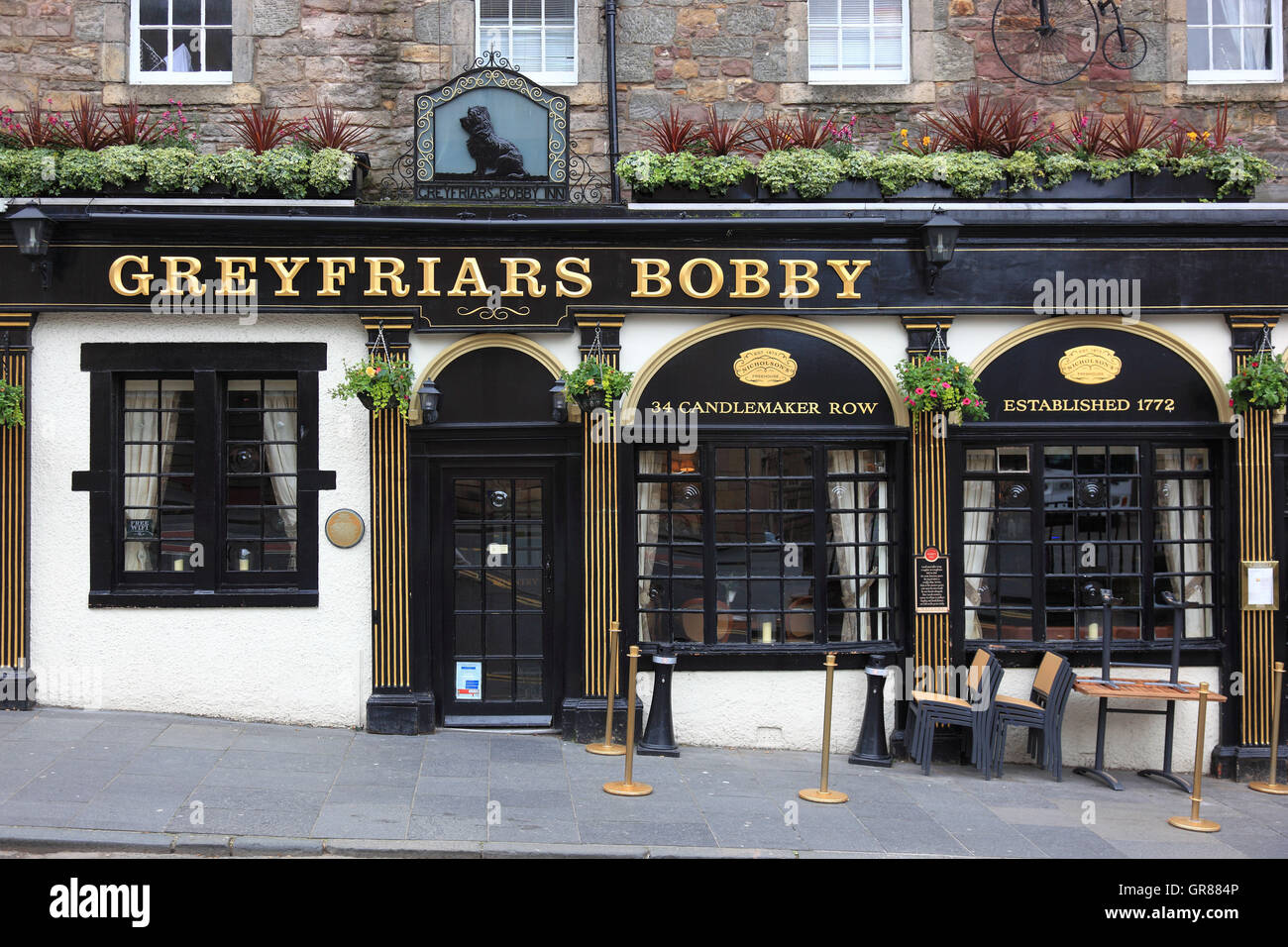 La Scozia, Edimburgo, Città Vecchia, Scottisher pub, Greyfriars Bobby Foto Stock