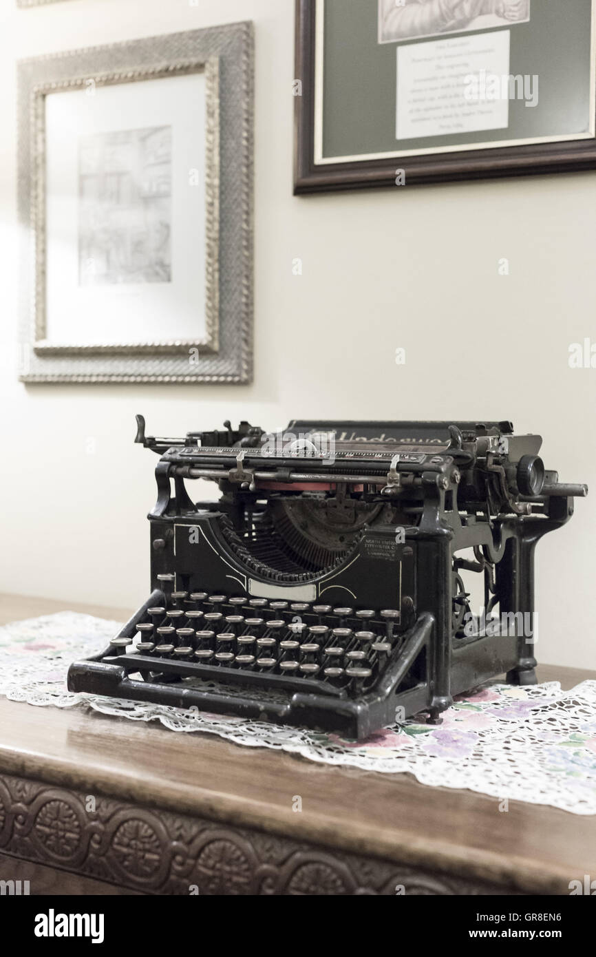 Macchina da scrivere nostalgico della nonna volte Foto Stock