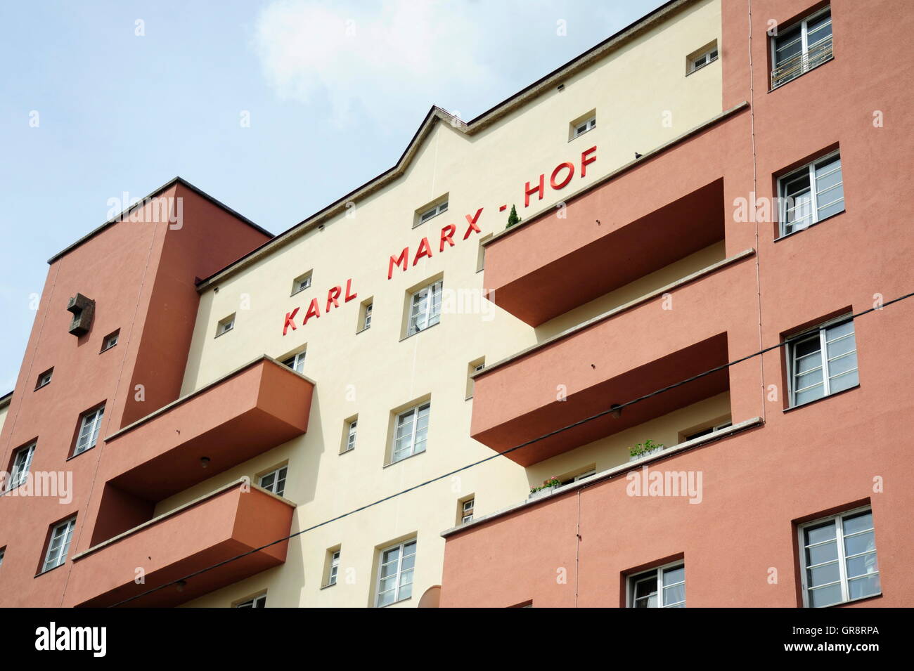 Karl Marx Hof-Vienna Foto Stock