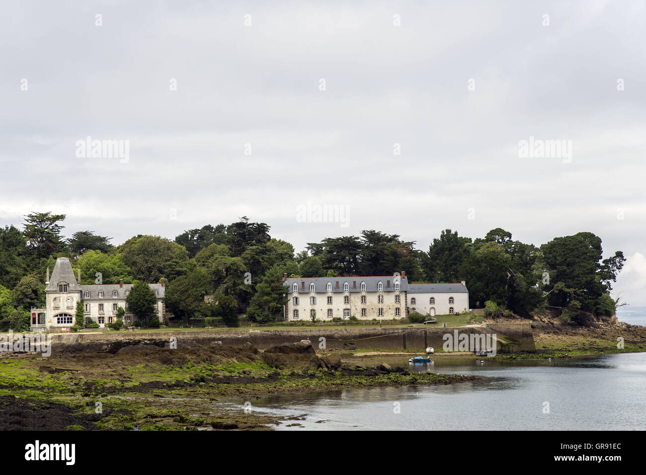 Isola di Tristan Tristan L Ile In Douarnenez, Finisterre, Bretagna Francia Foto Stock